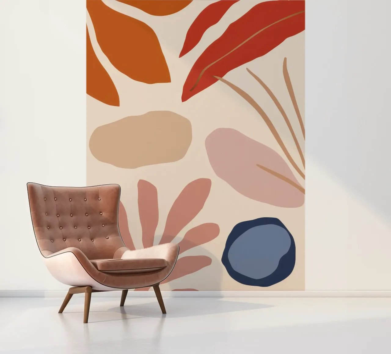Herfstbladeren Bed fotobehang van Thistle Bloom