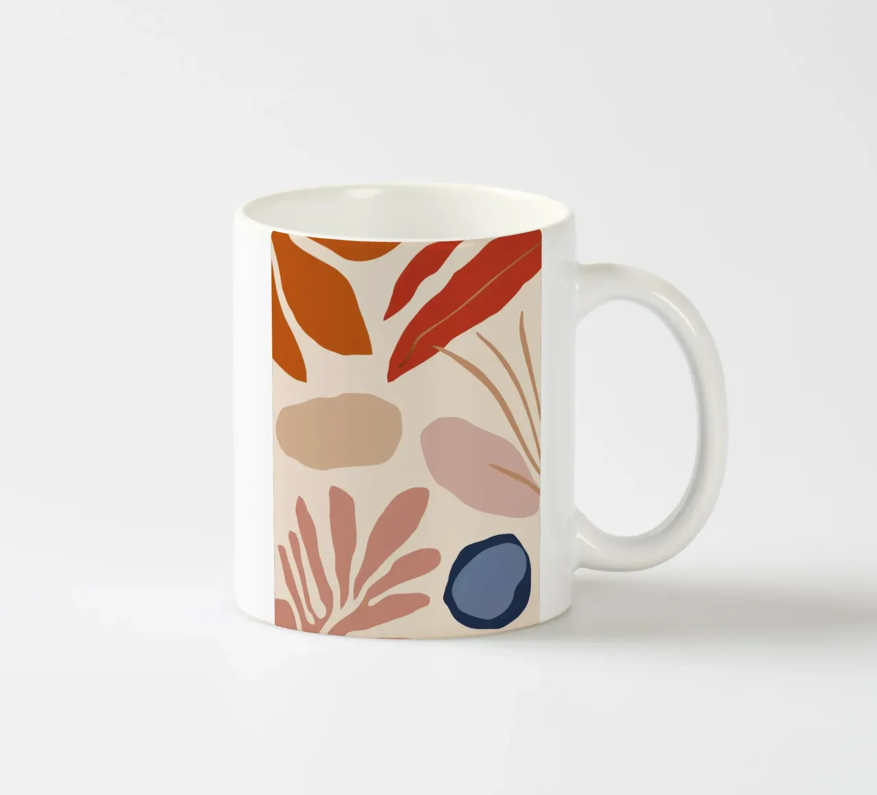 Letto a foglie d'autunno tazza in ceramica da Thistle Bloom