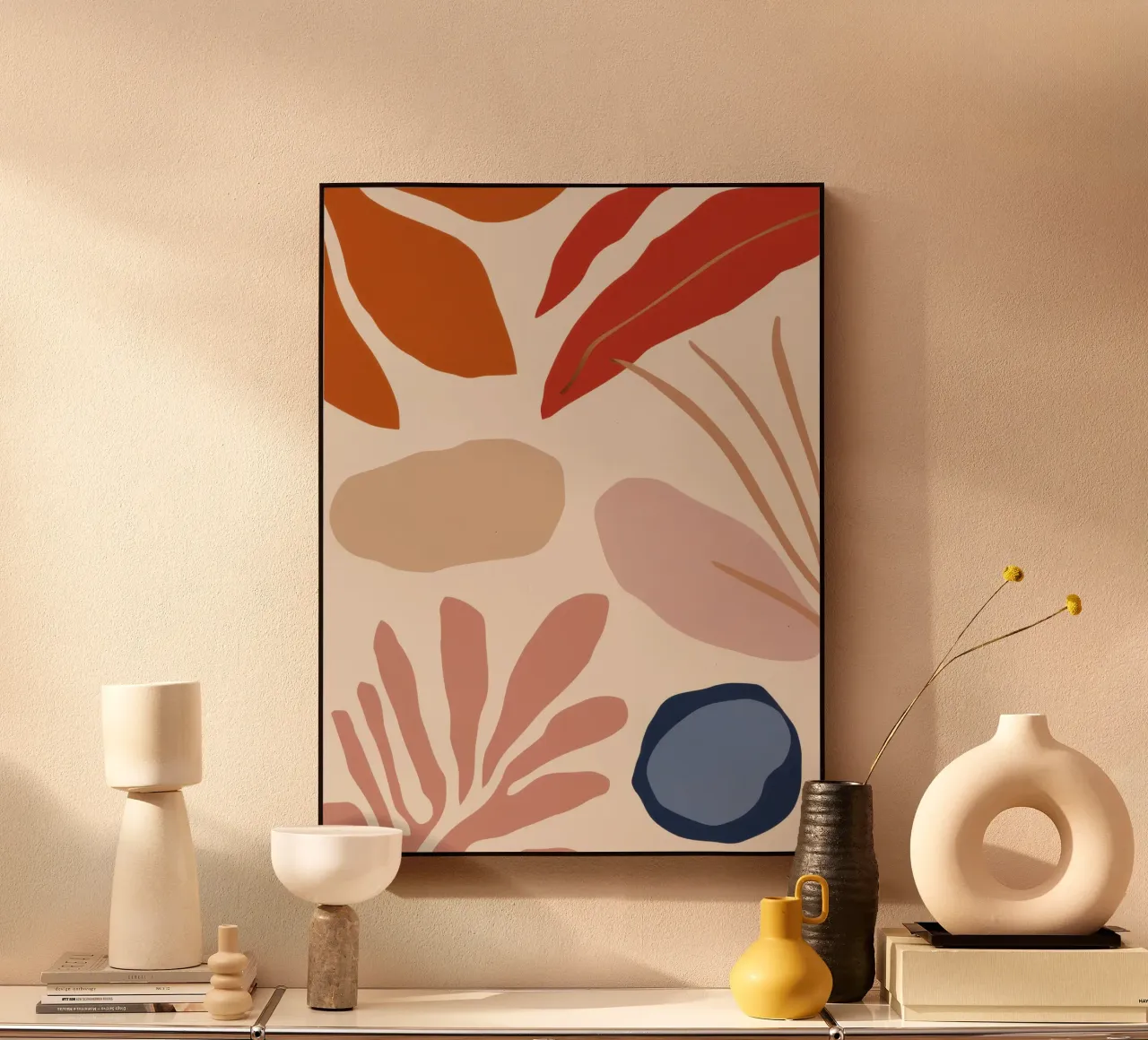 Letto a foglie d'autunno alluminio dibond da Thistle Bloom