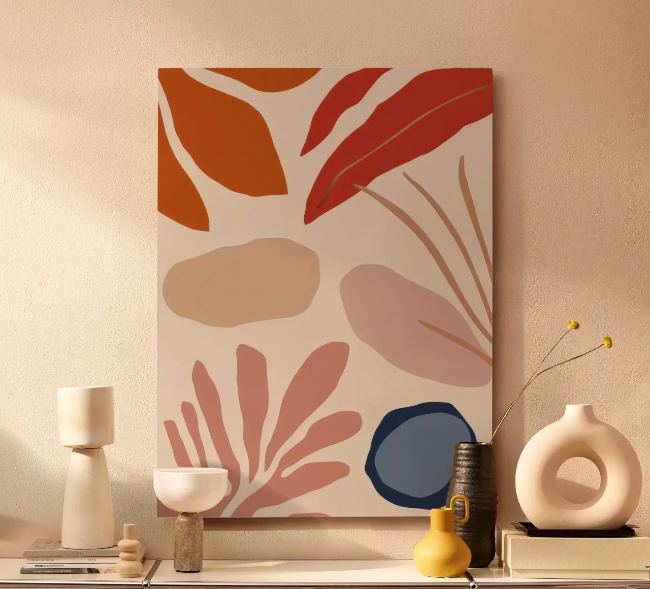 Letto a foglie d'autunno alluminio dibond da Thistle Bloom