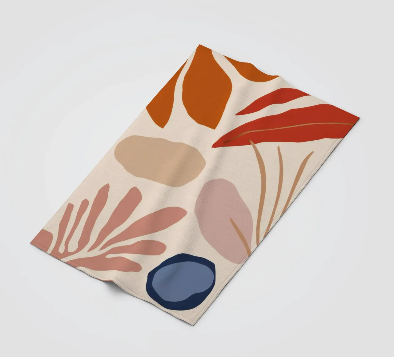 Letto a foglie d'autunno coperta in pile da Thistle Bloom