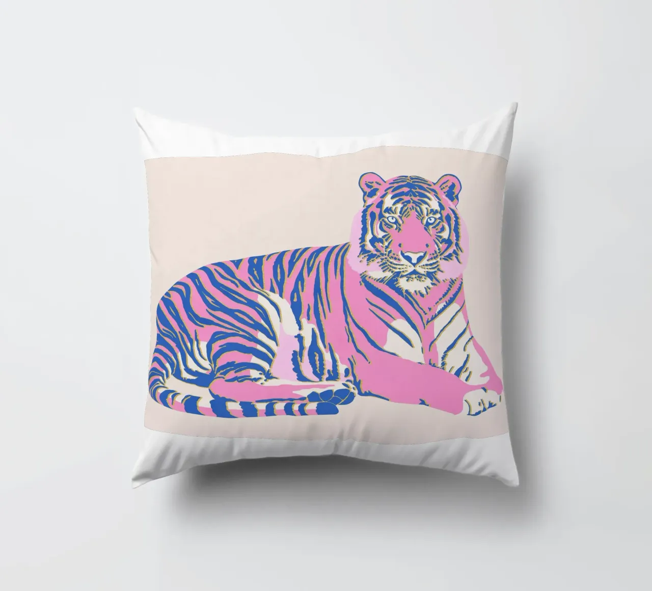 Tigre rosa cuscino da Asha Designs