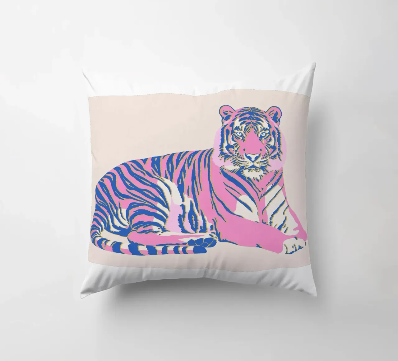 Tigre rosa cuscino da Asha Designs