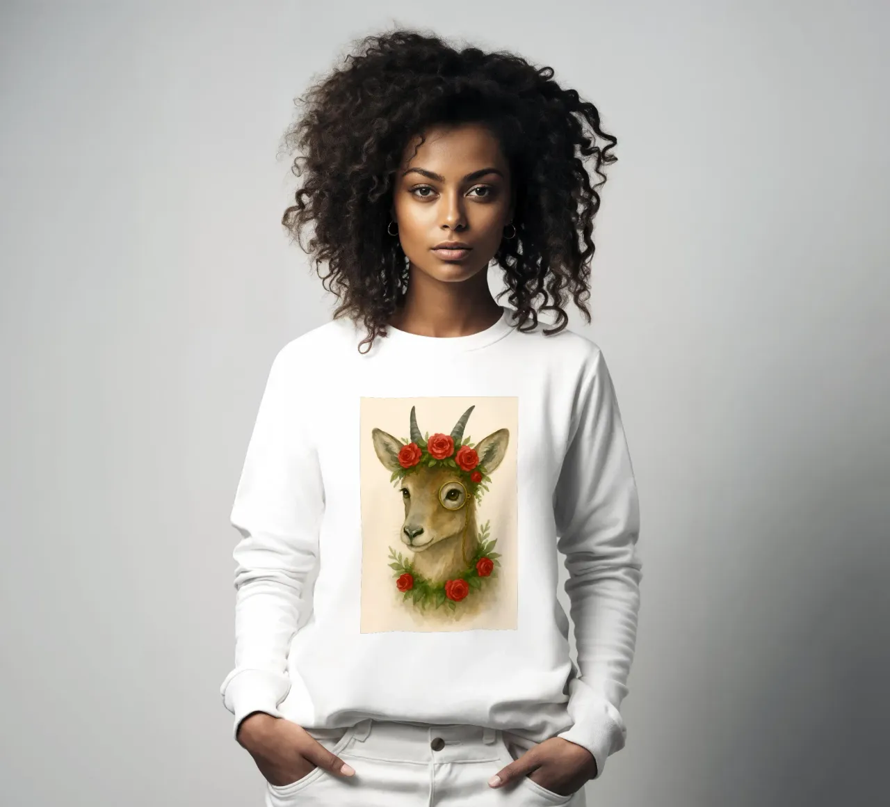 Rosewood Royalty sweatshirt by Graceful Desine