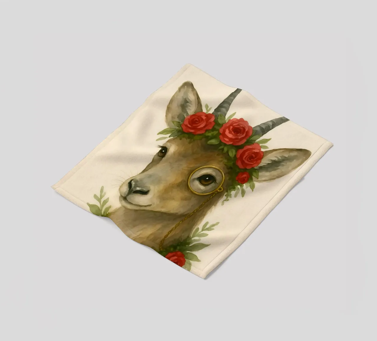 Rosewood Royalty fleece blanket by Graceful Desine