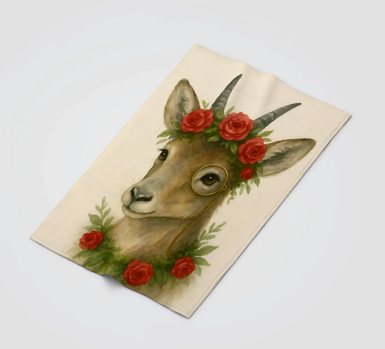 Rosewood Royalty fleece blanket by Graceful Desine