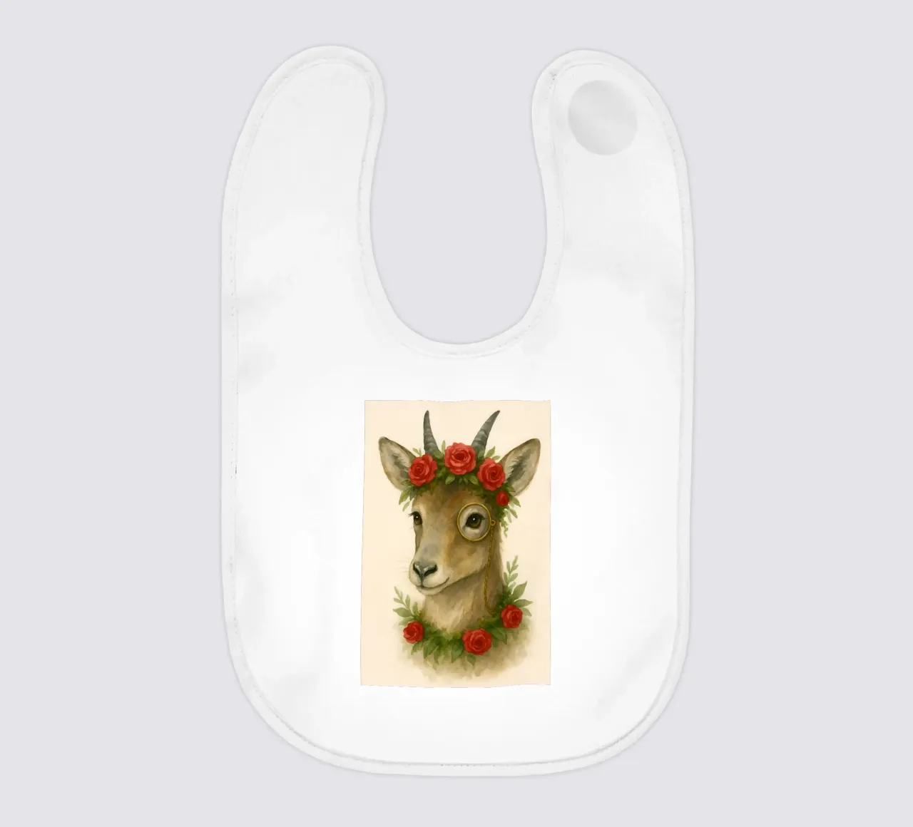Rosewood Royalty baby bib by Graceful Desine