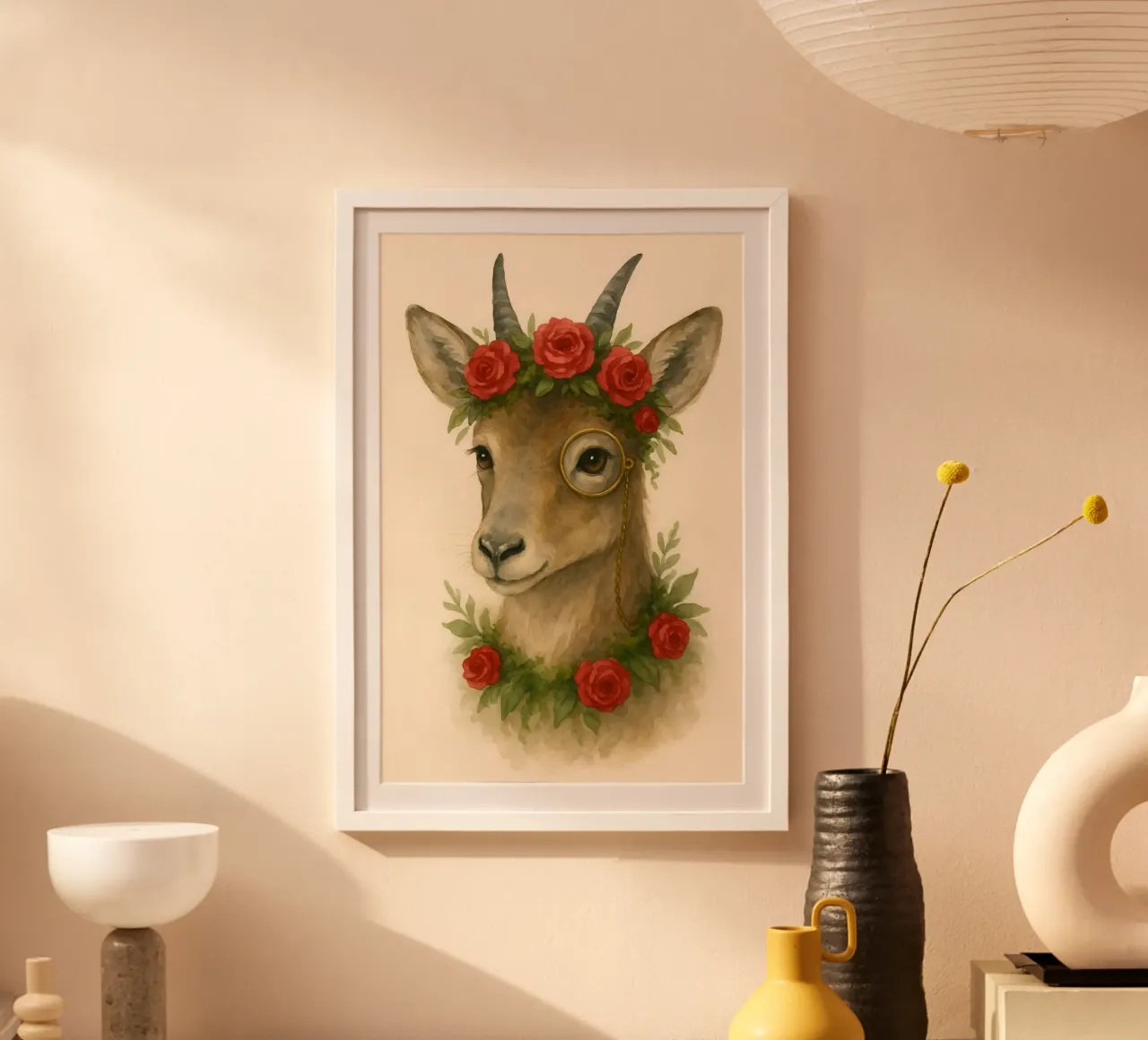 Palissandro Royalty poster con telaio in legno da Graceful Desine