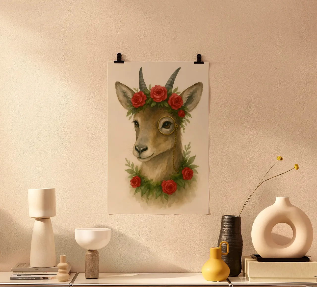 Palissandro Royalty poster con telaio in legno da Graceful Desine