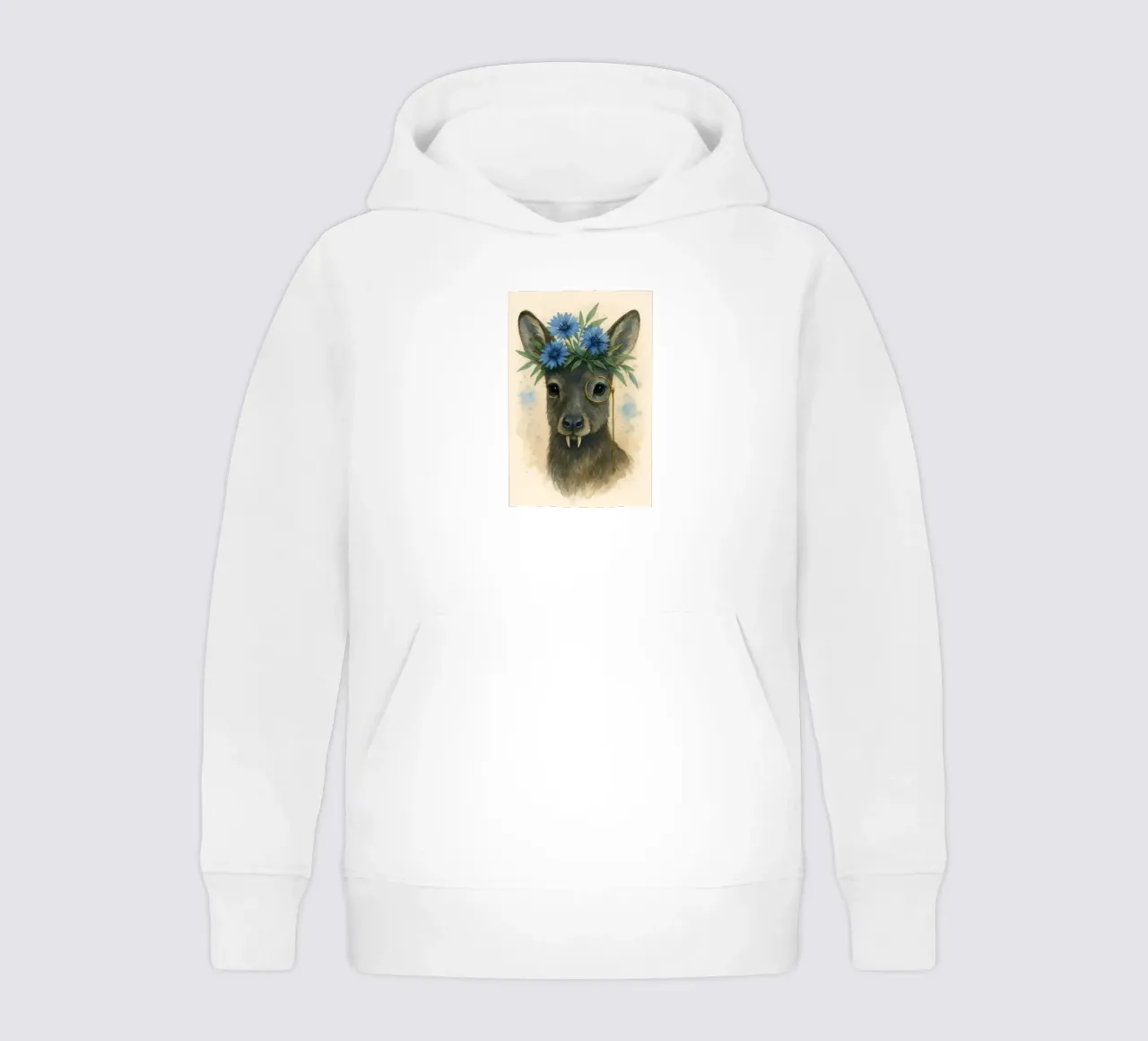 Zanna Dapper e Fiore Blu felpa bambino con cappuccio da Graceful Desine