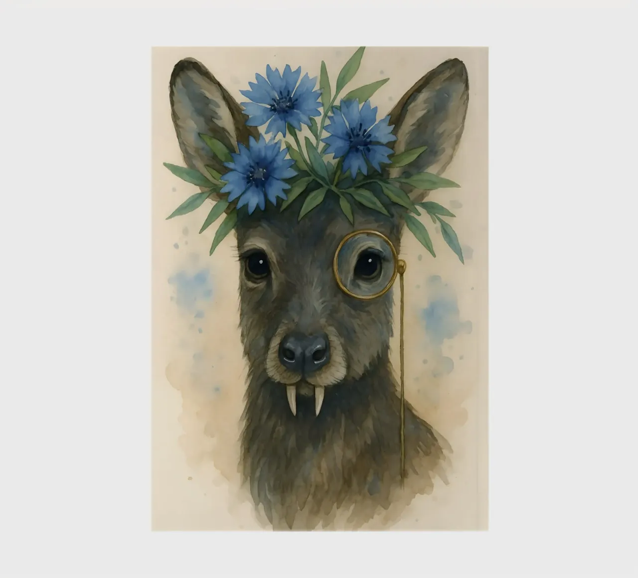 Dapper Fang & Blue Bloom notebook by Graceful Desine