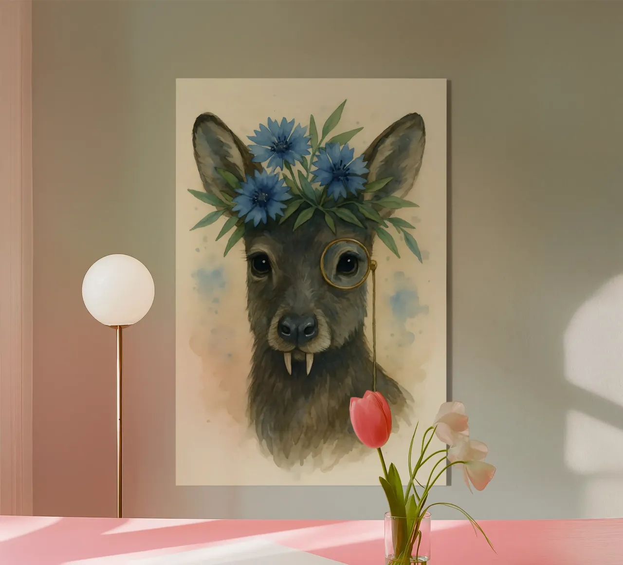 Zanna Dapper e Fiore Blu plexiglass da Graceful Desine