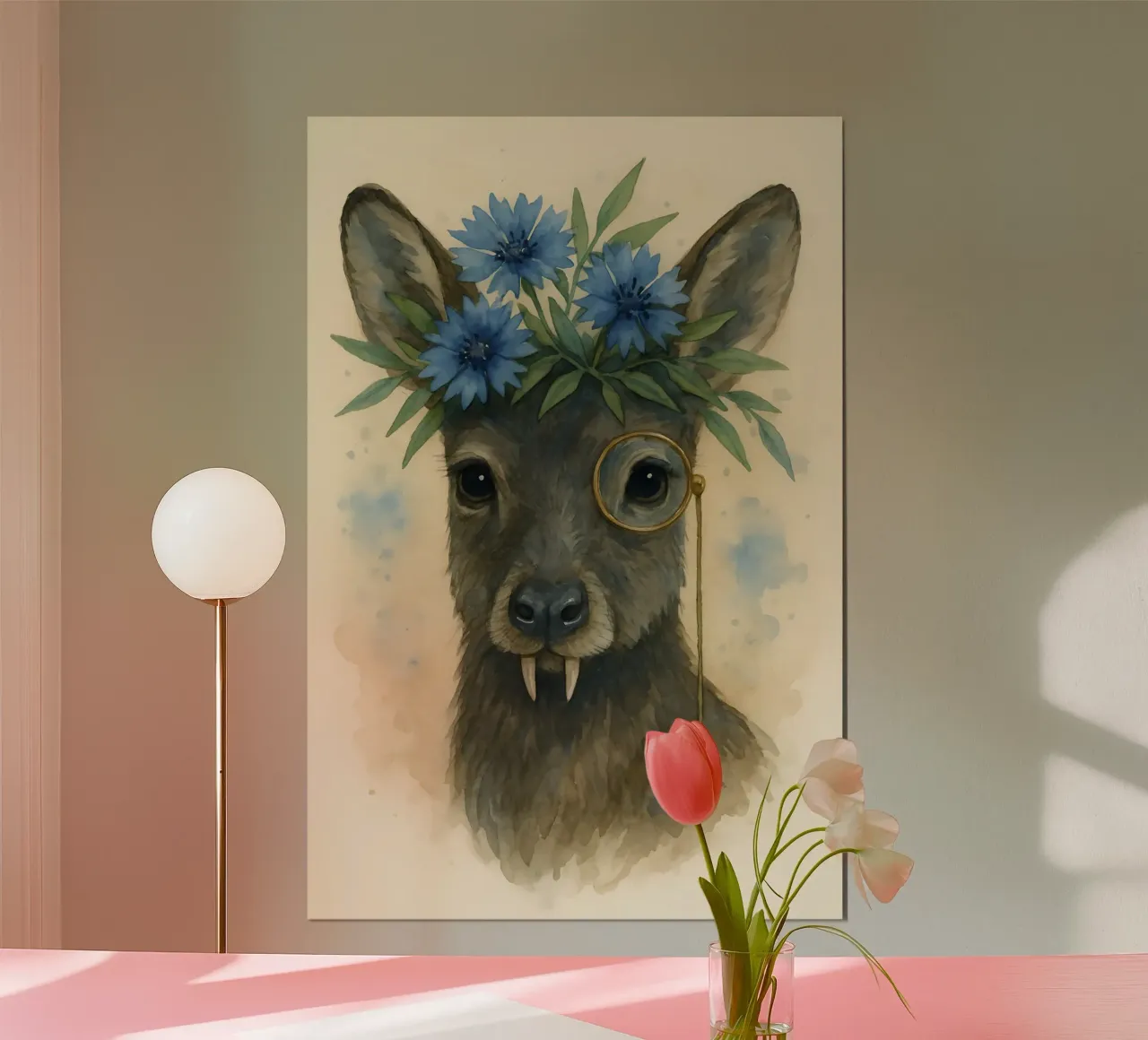 Zanna Dapper e Fiore Blu carta hahnemühle da Graceful Desine