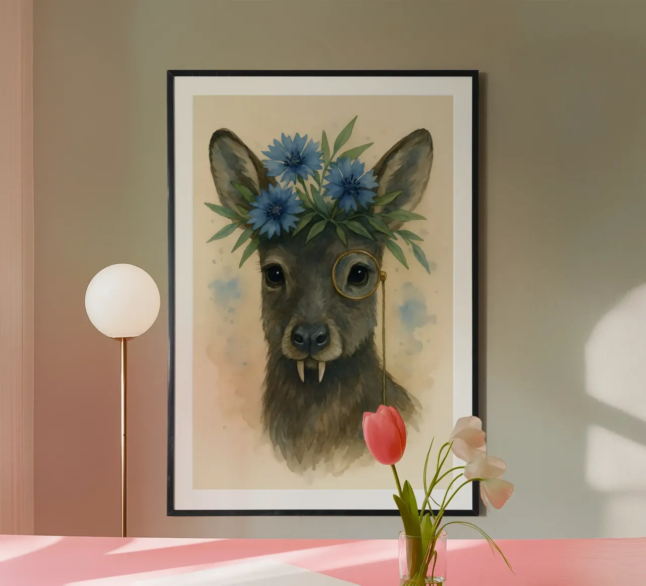 Zanna Dapper e Fiore Blu carta hahnemühle da Graceful Desine