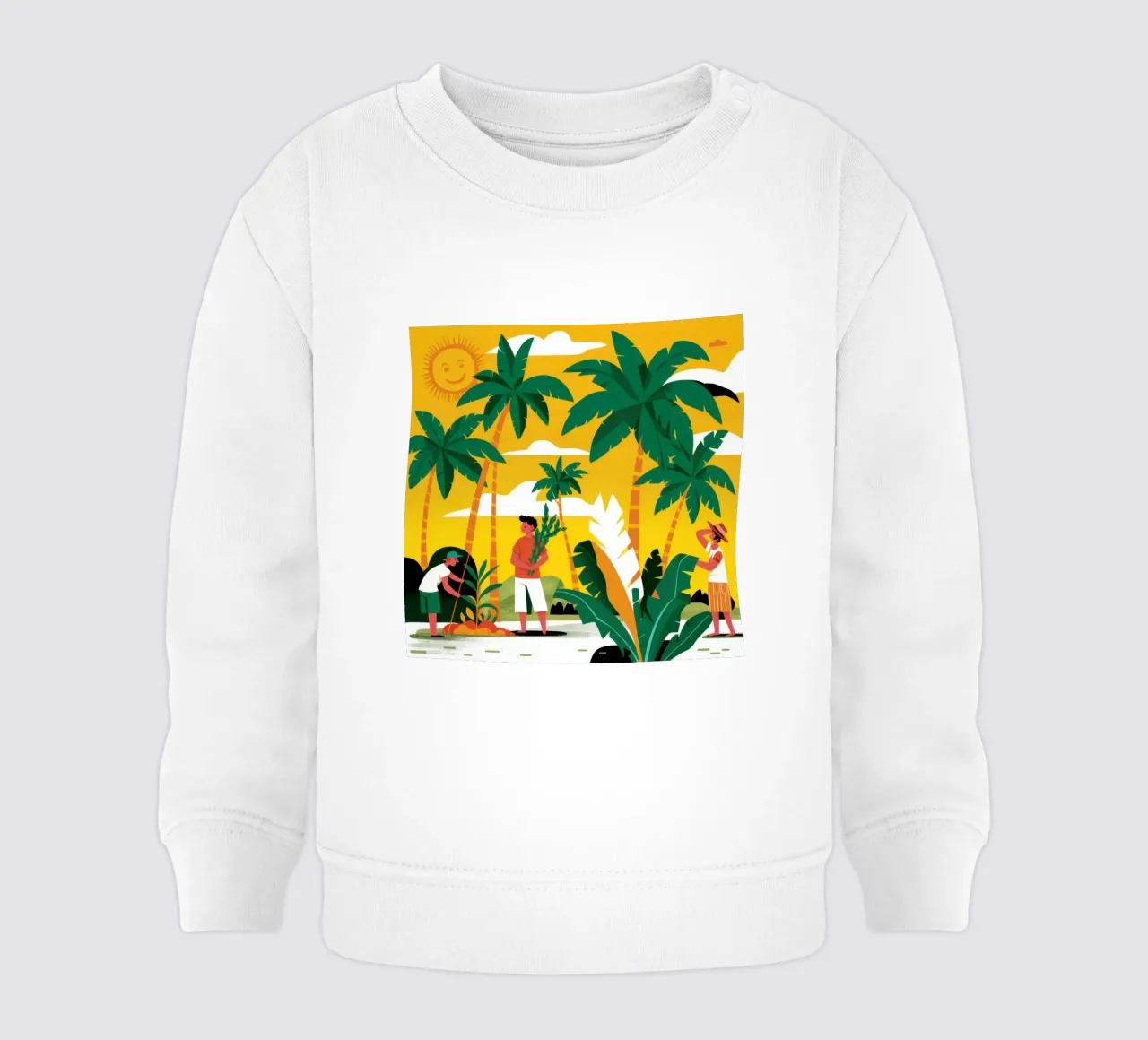 Tramonto Toucan Tropics felpa neonato da Gaia Viesta