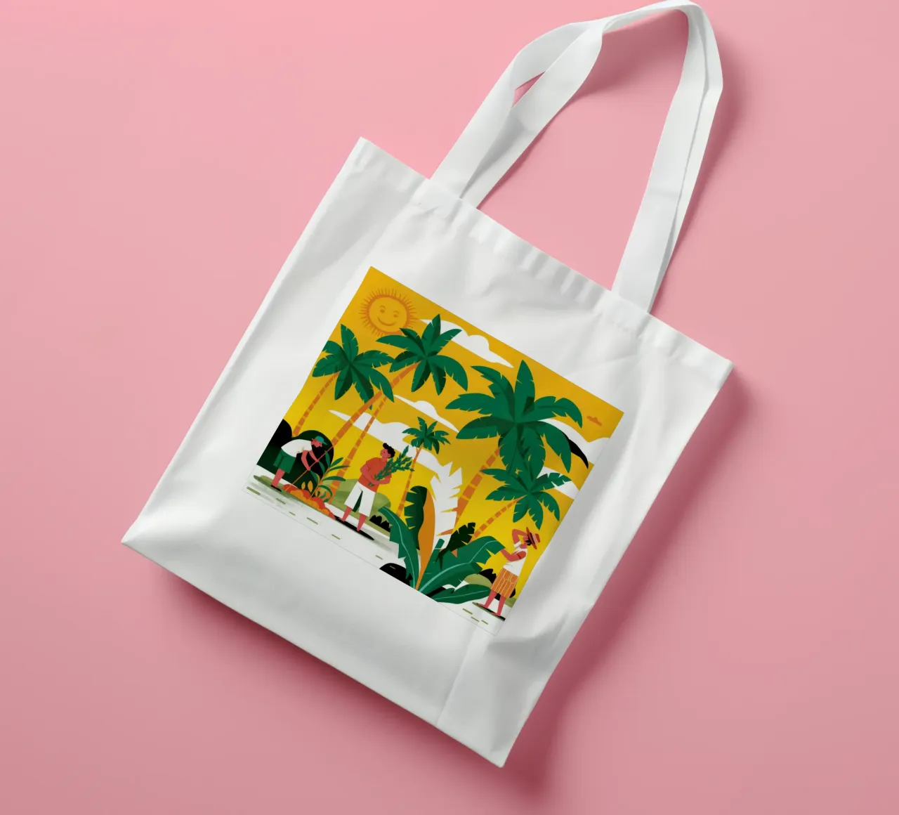 Tramonto Toucan Tropics borsa in juta da Gaia Viesta