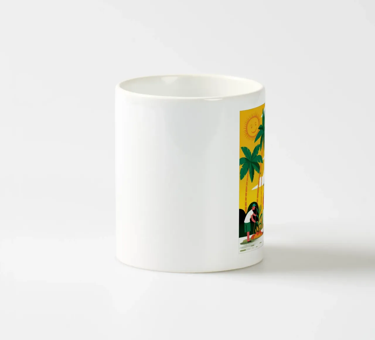 Tramonto Toucan Tropics tazza in ceramica da Gaia Viesta
