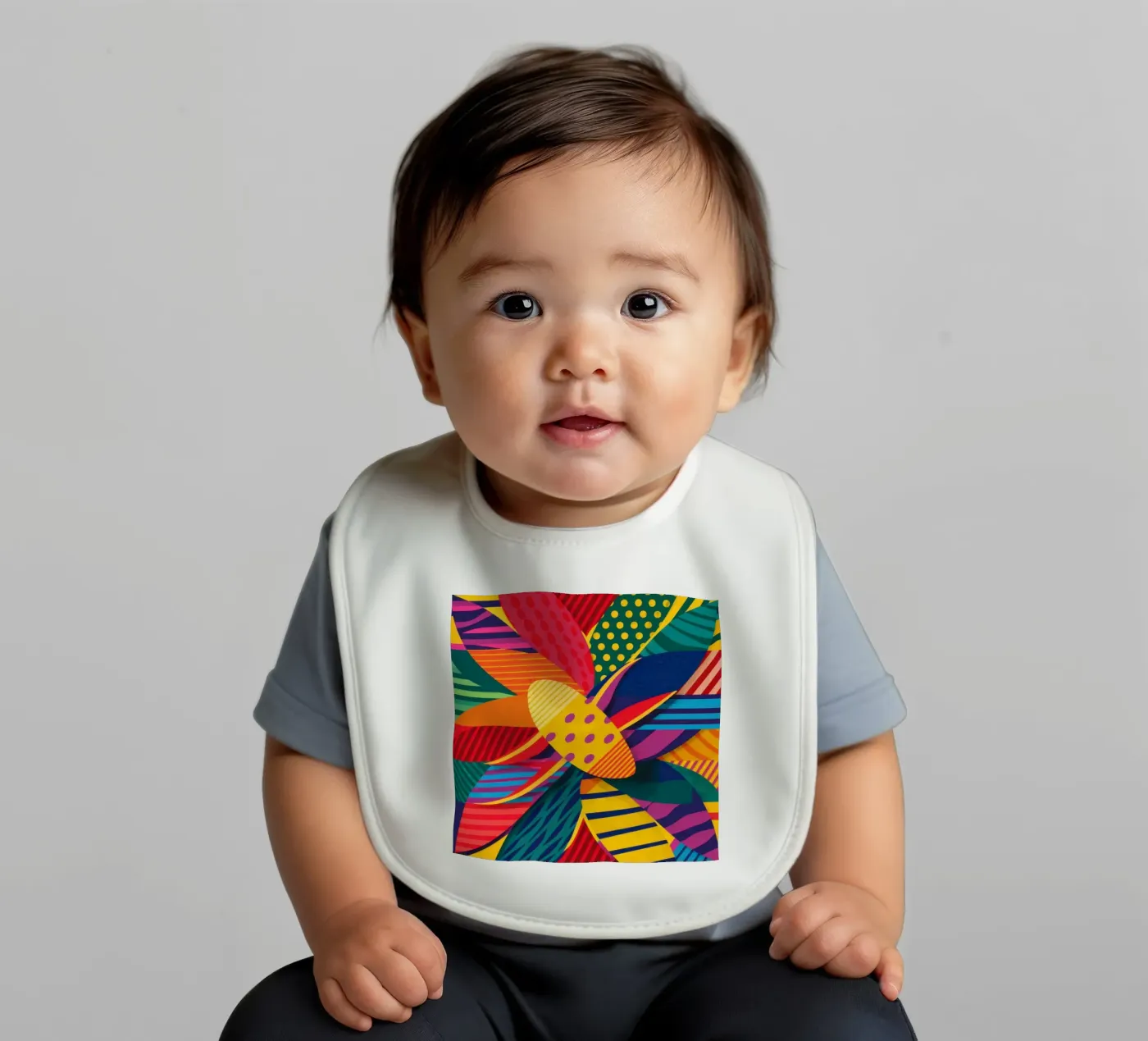 Textured Pattern Weave Babylätzchen von Line Fable