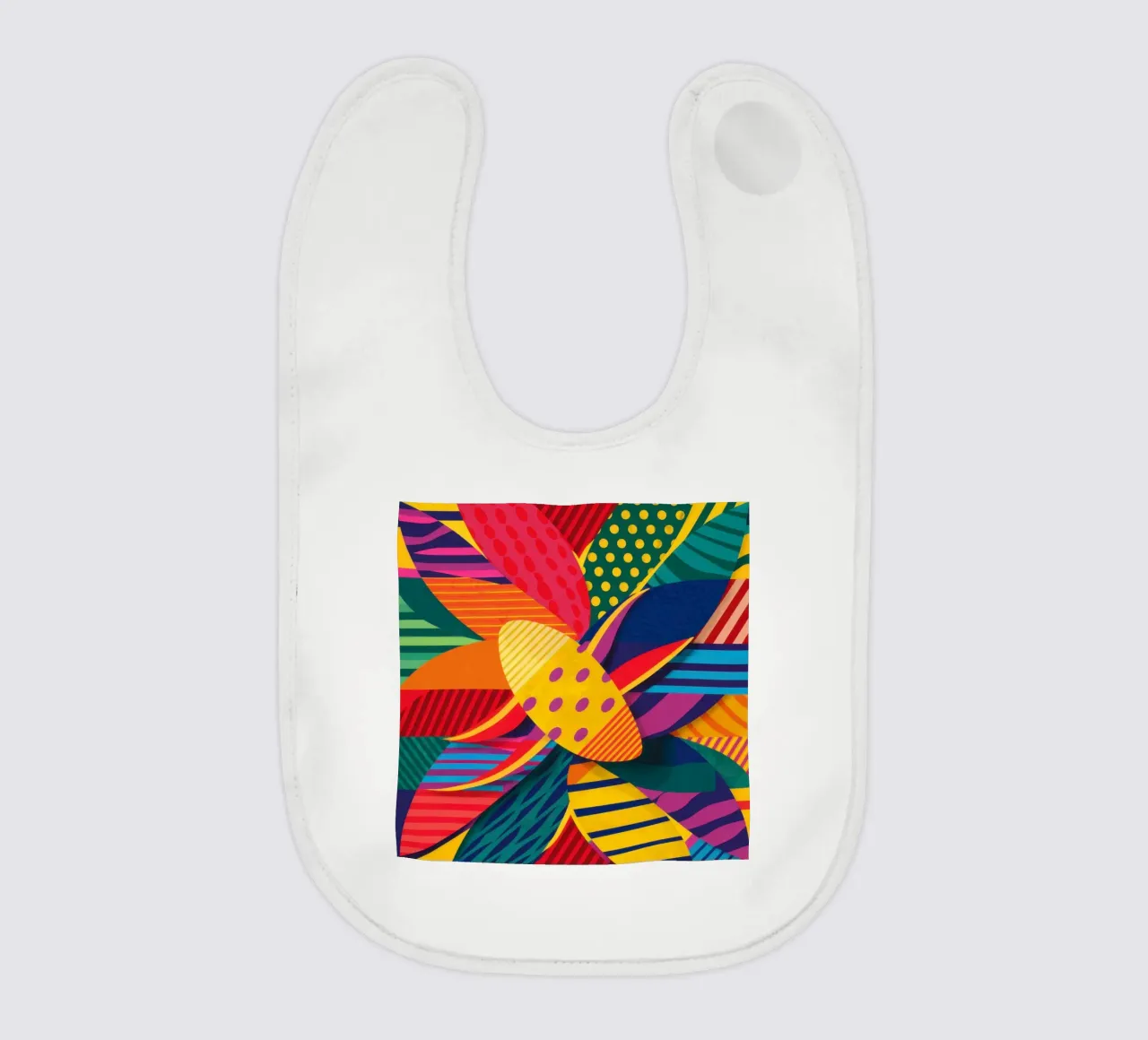 Weven met structuurpatroon baby slabbetje van Line Fable