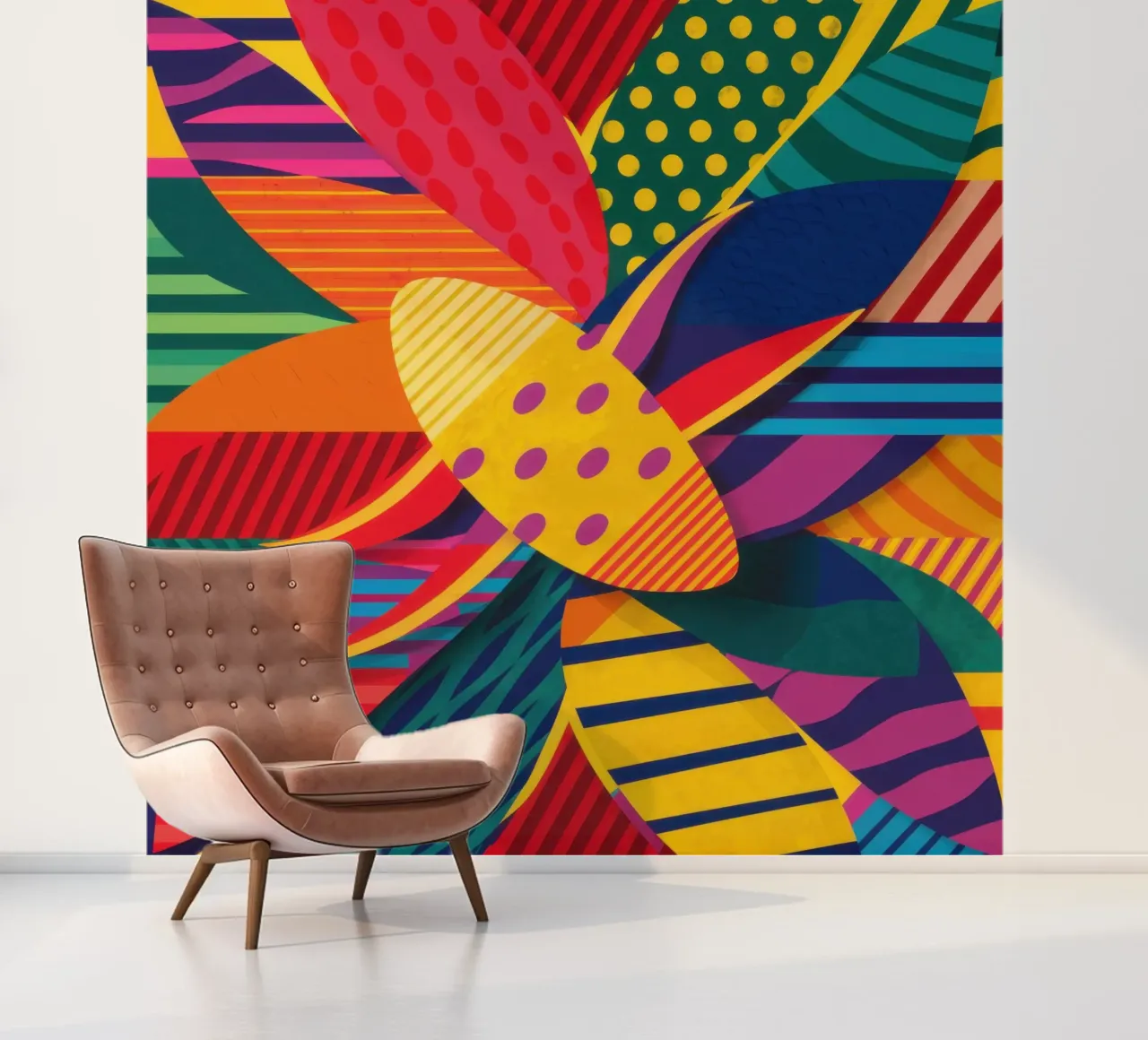 Weven met structuurpatroon fotobehang van Line Fable