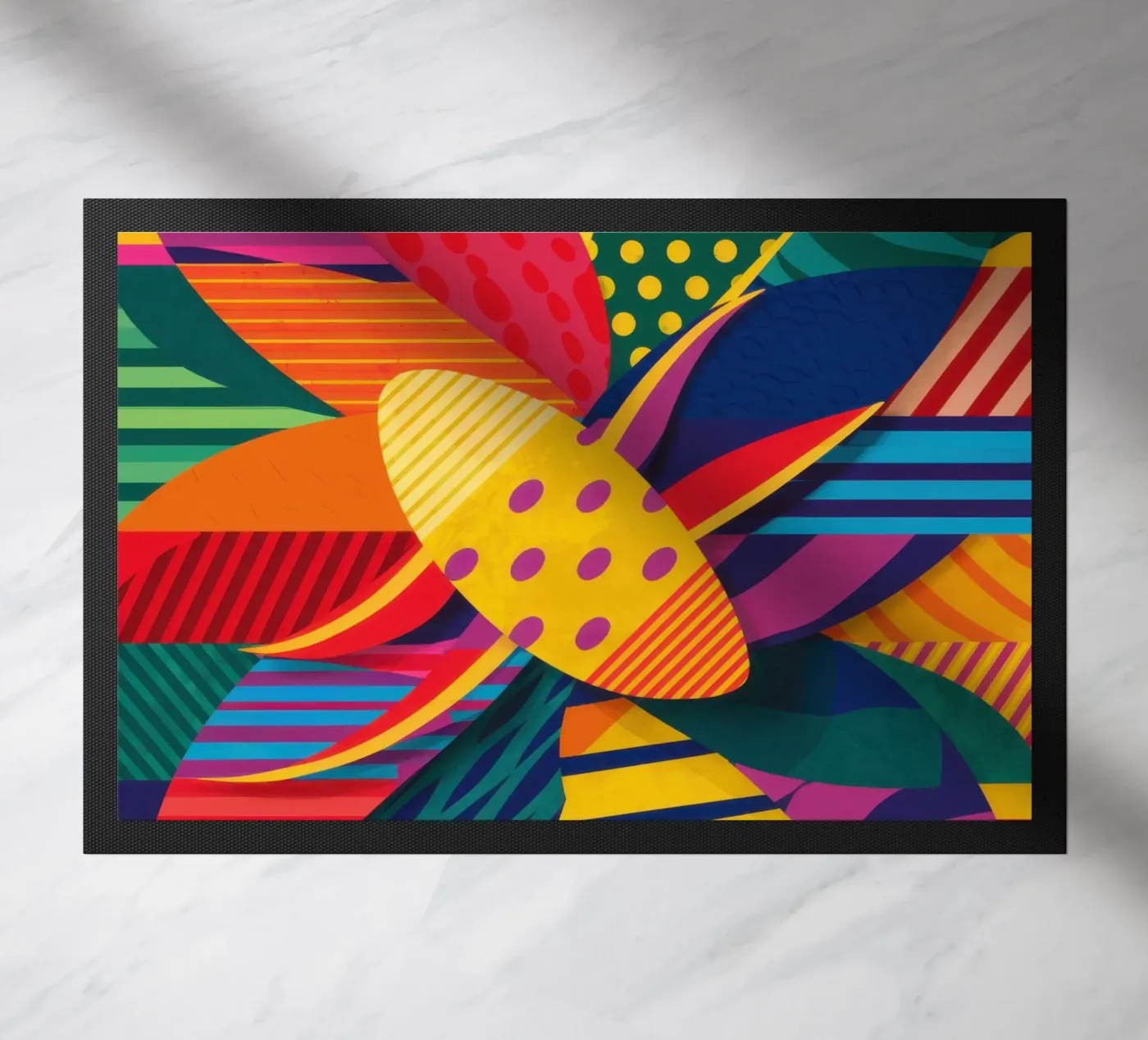 Textured Pattern Weave doormat by Line Fable