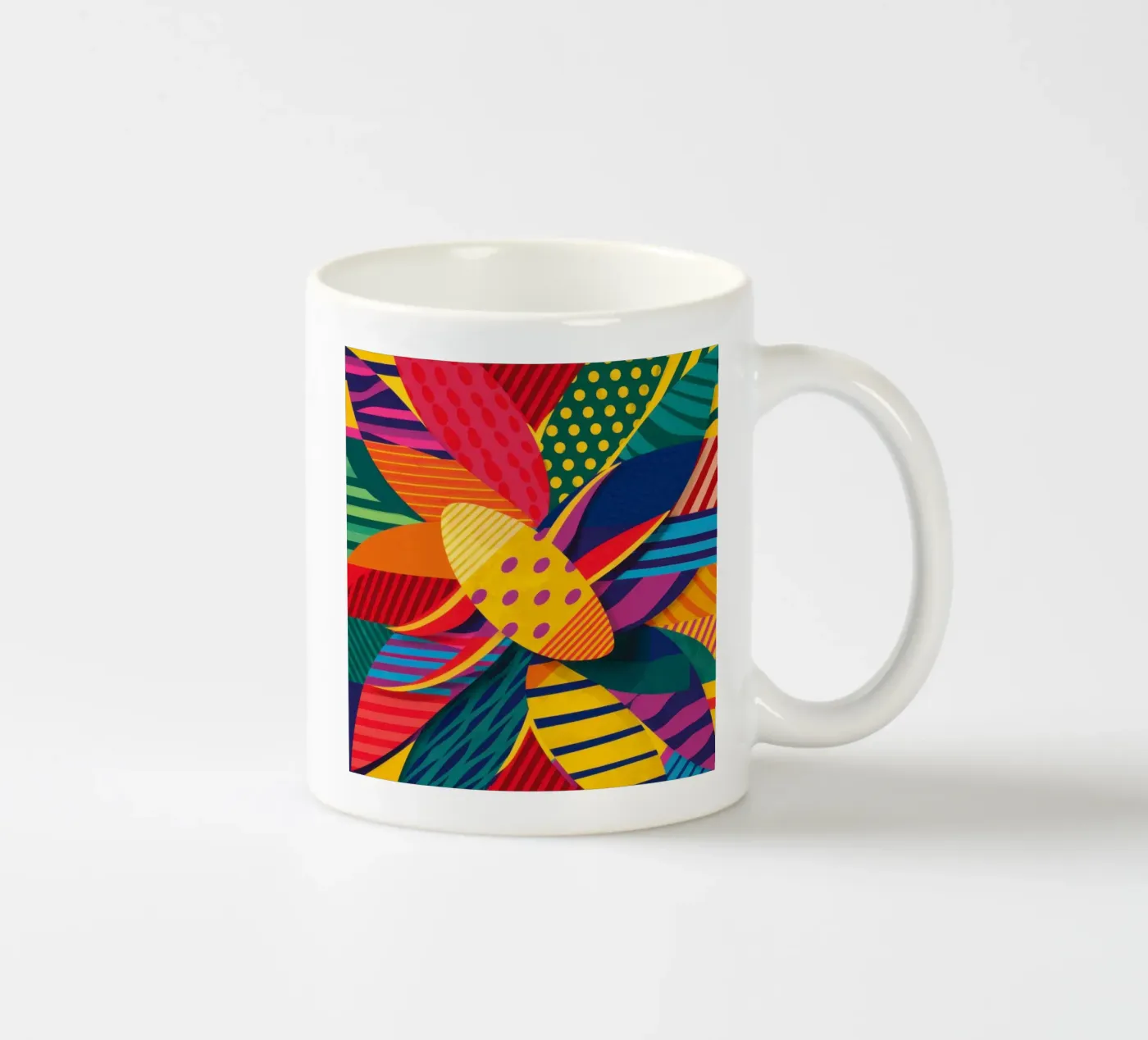 Textured Pattern Weave ceramic mug by Line Fable