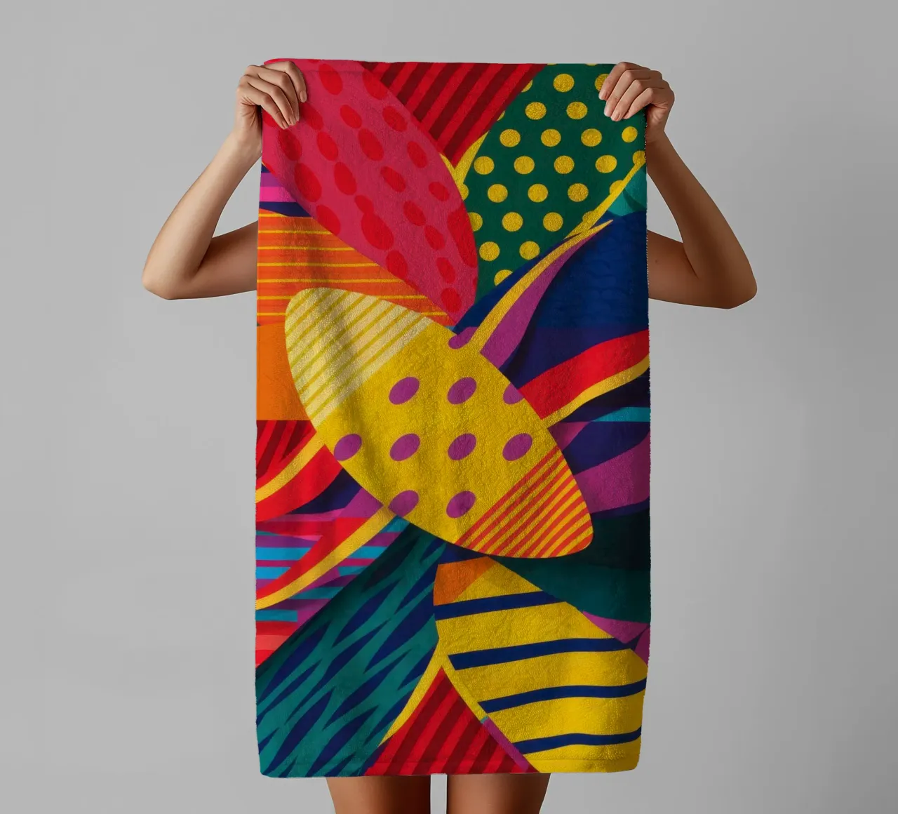 Textured Pattern Weave towel by Line Fable