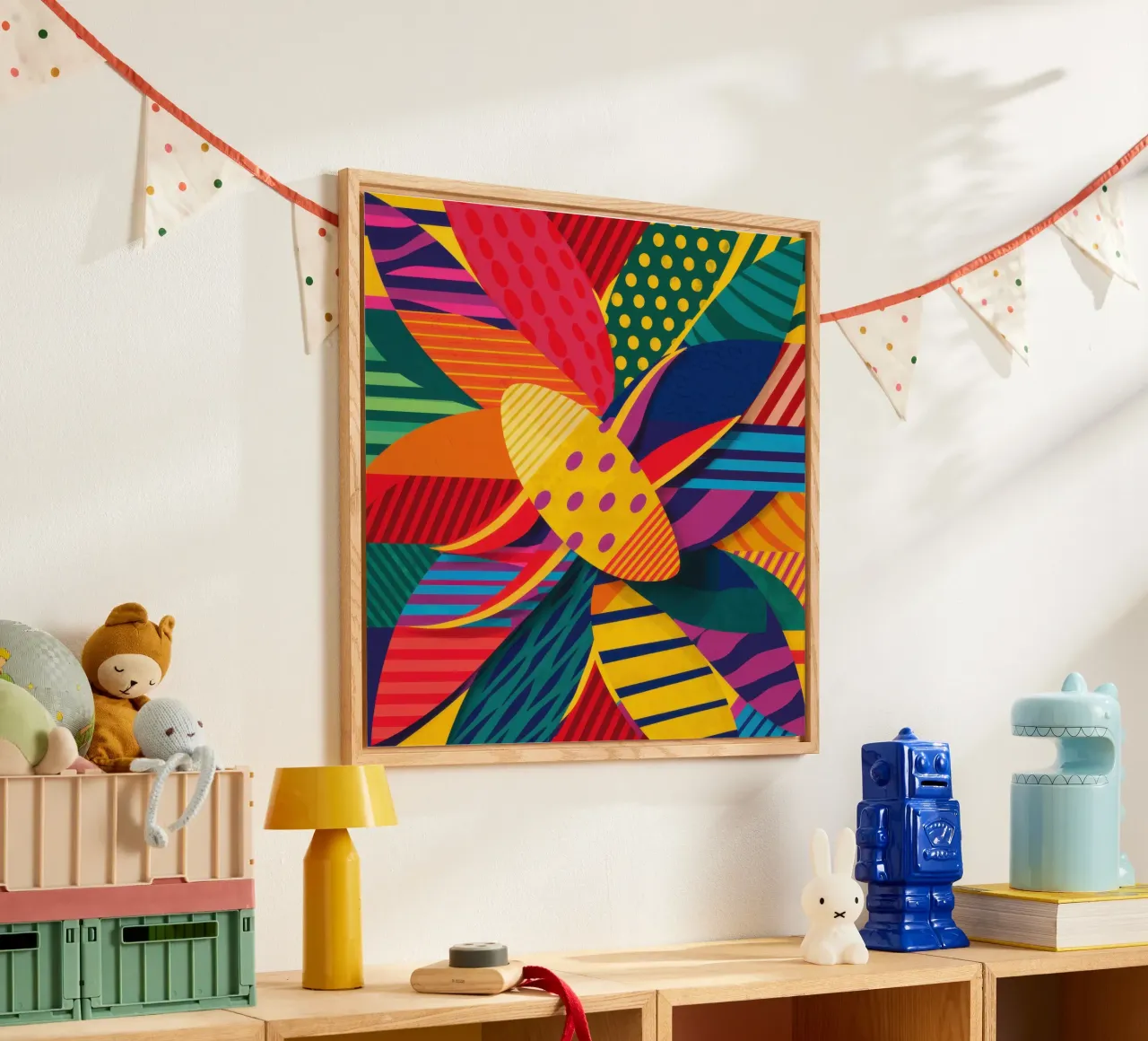 Tissage à motifs texturés plexiglas de Line Fable