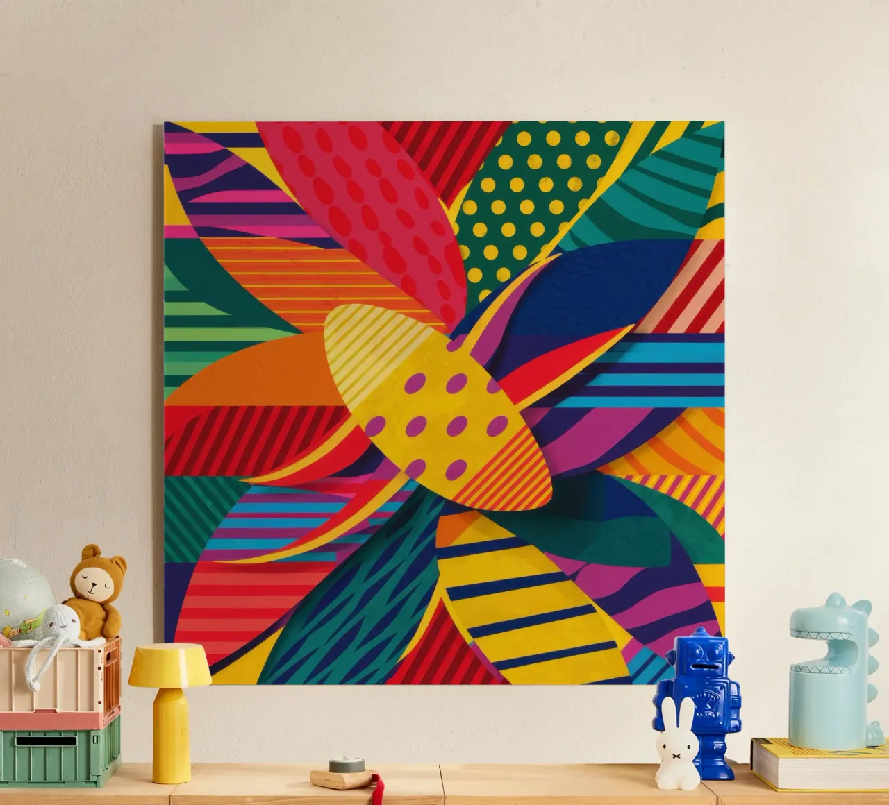 Tissage à motifs texturés plexiglas de Line Fable