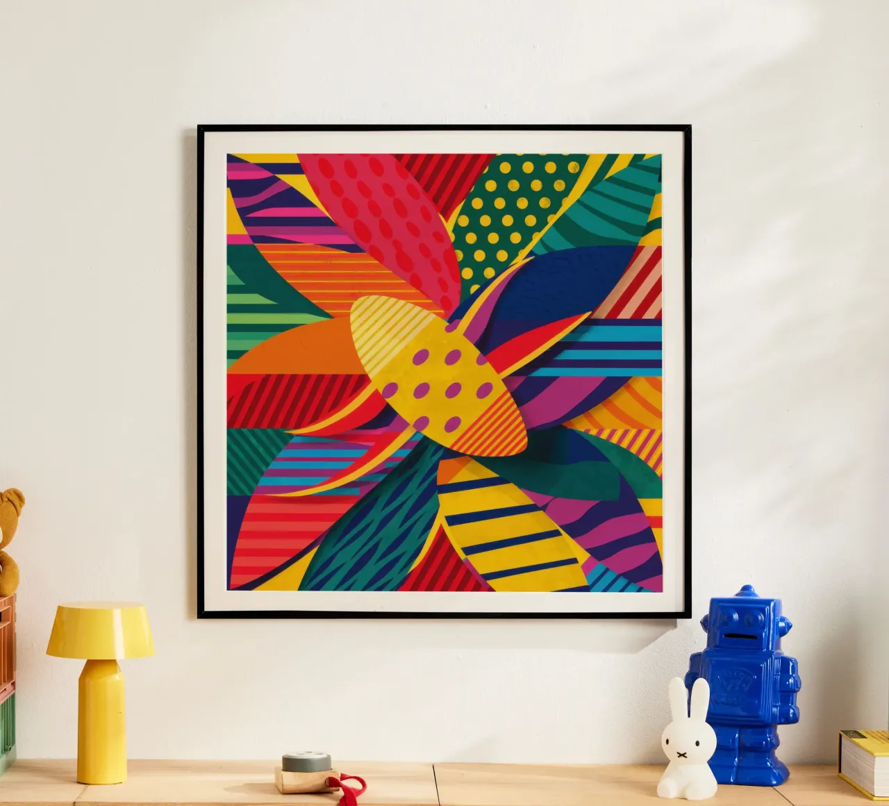 Textured Pattern Weave poster van Line Fable