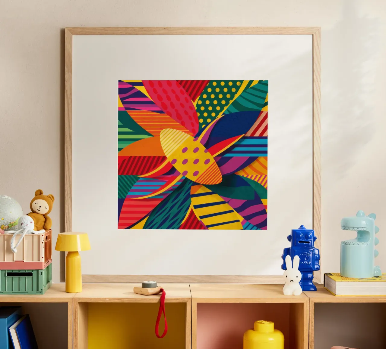 Textured Pattern Weave poster van Line Fable