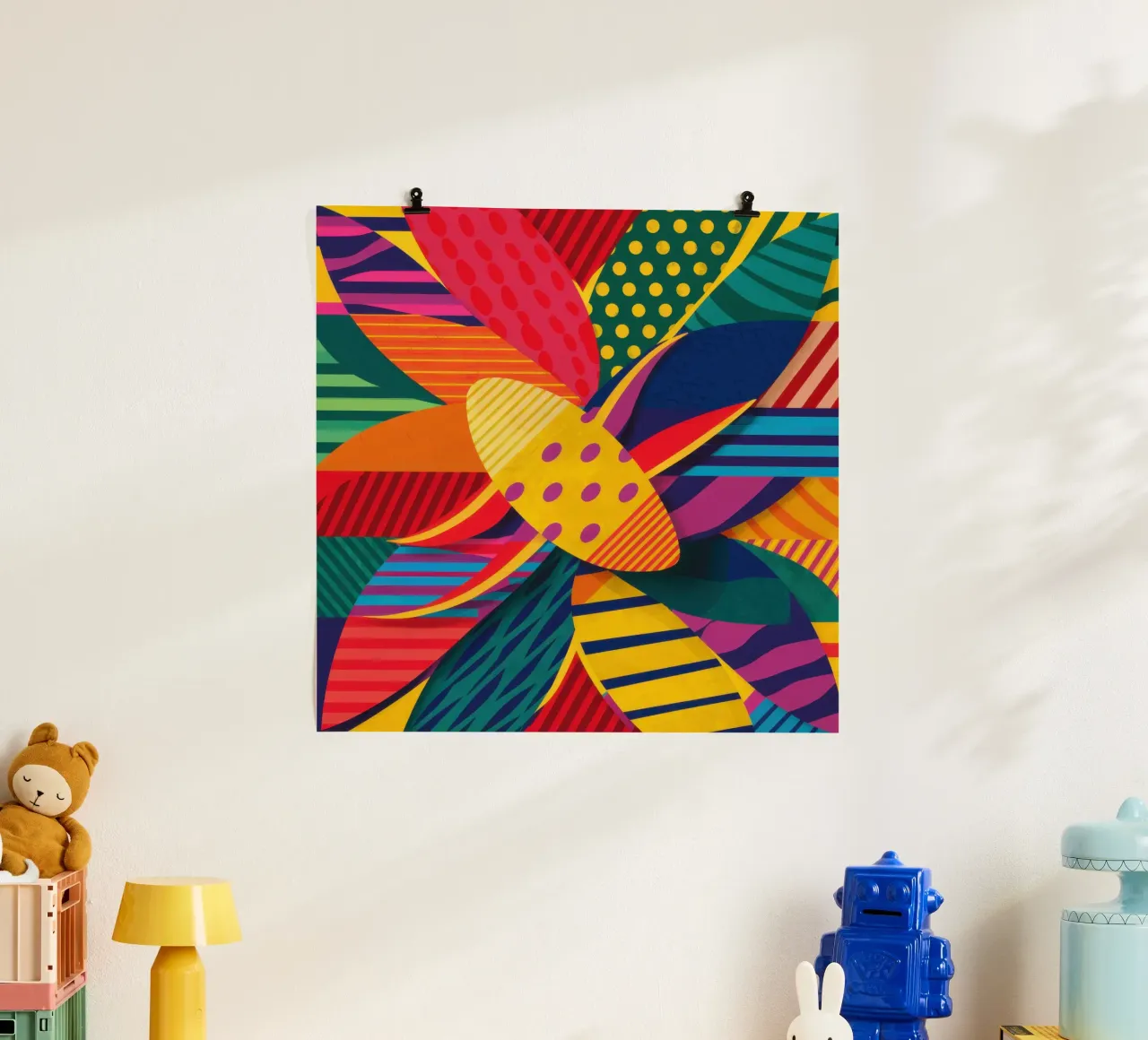 Textured Pattern Weave poster van Line Fable