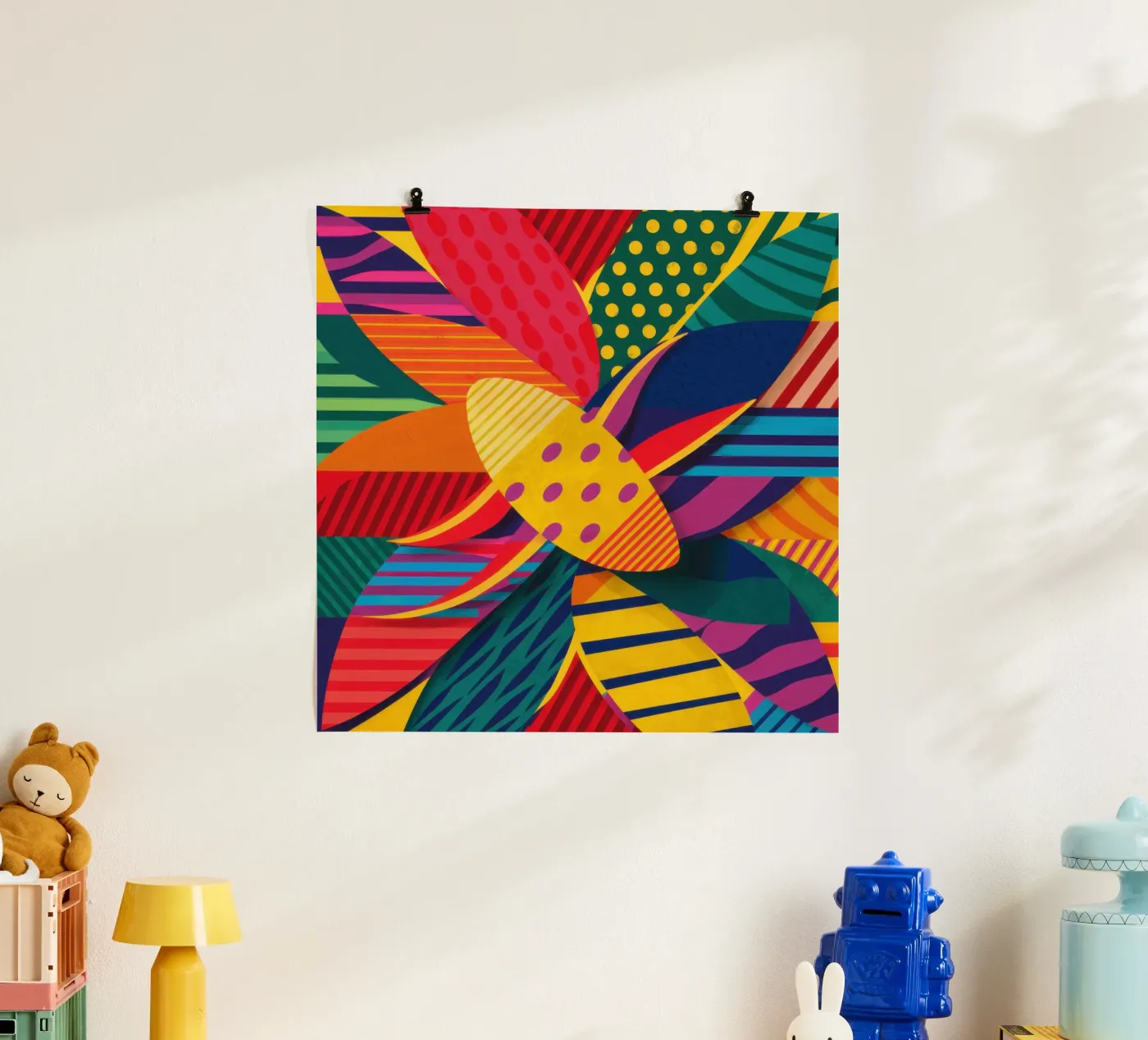 Textured Pattern Weave poster by Line Fable