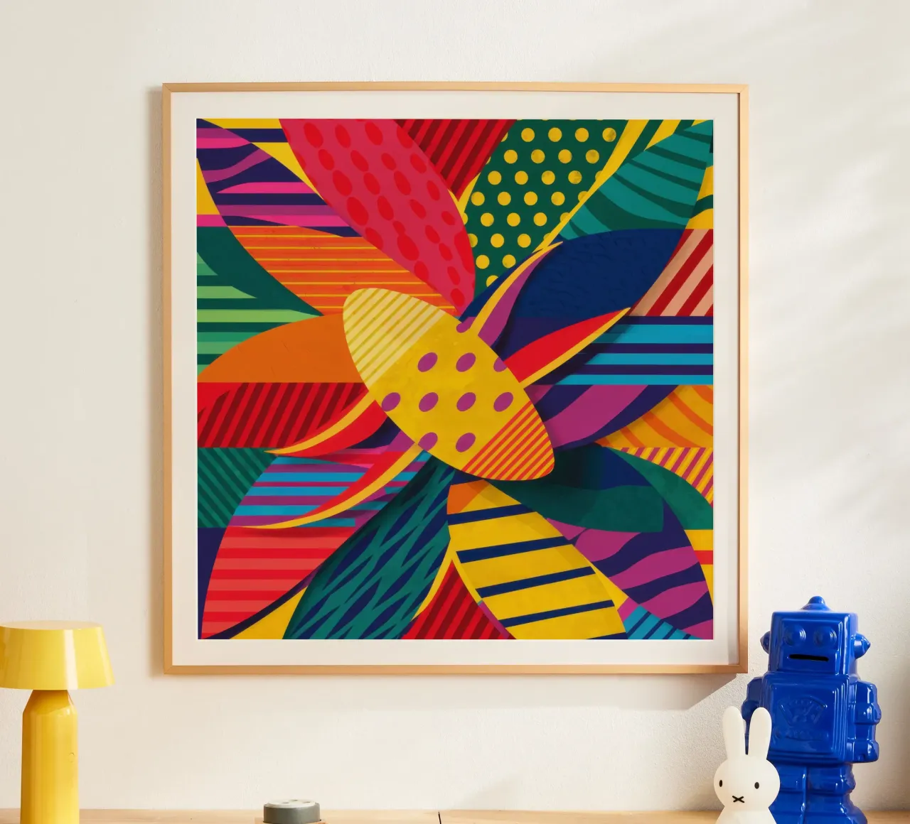 Textured Pattern Weave poster van Line Fable