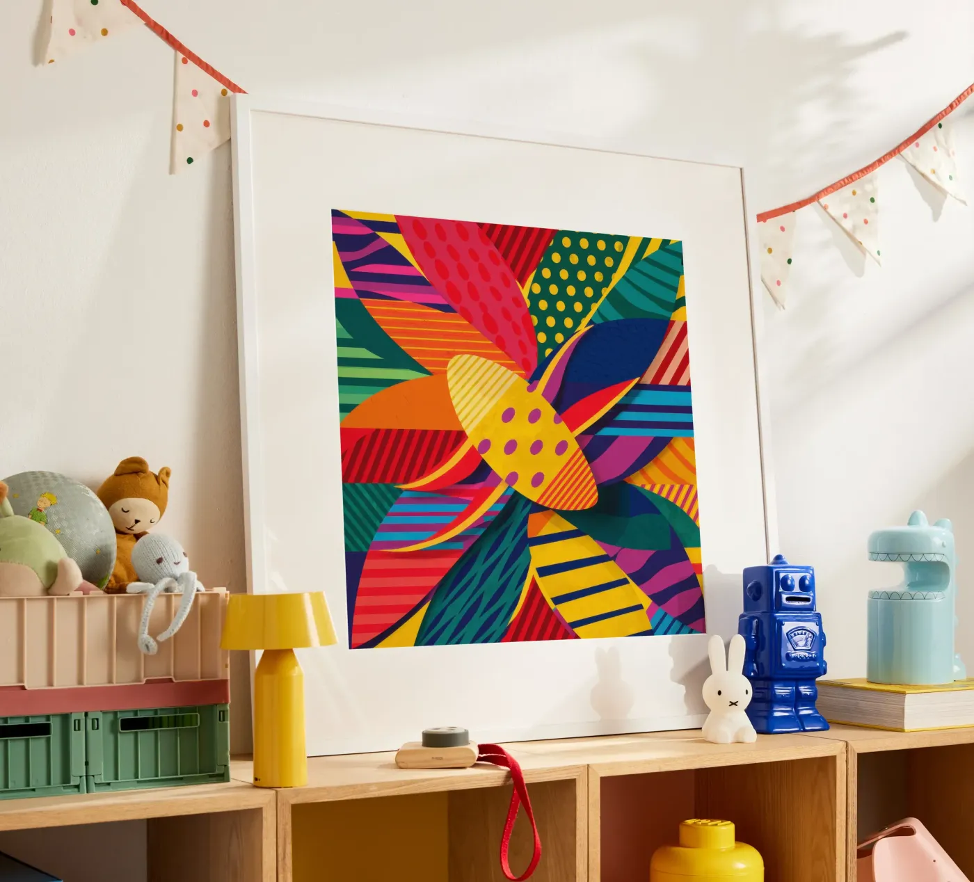 Textured Pattern Weave poster by Line Fable