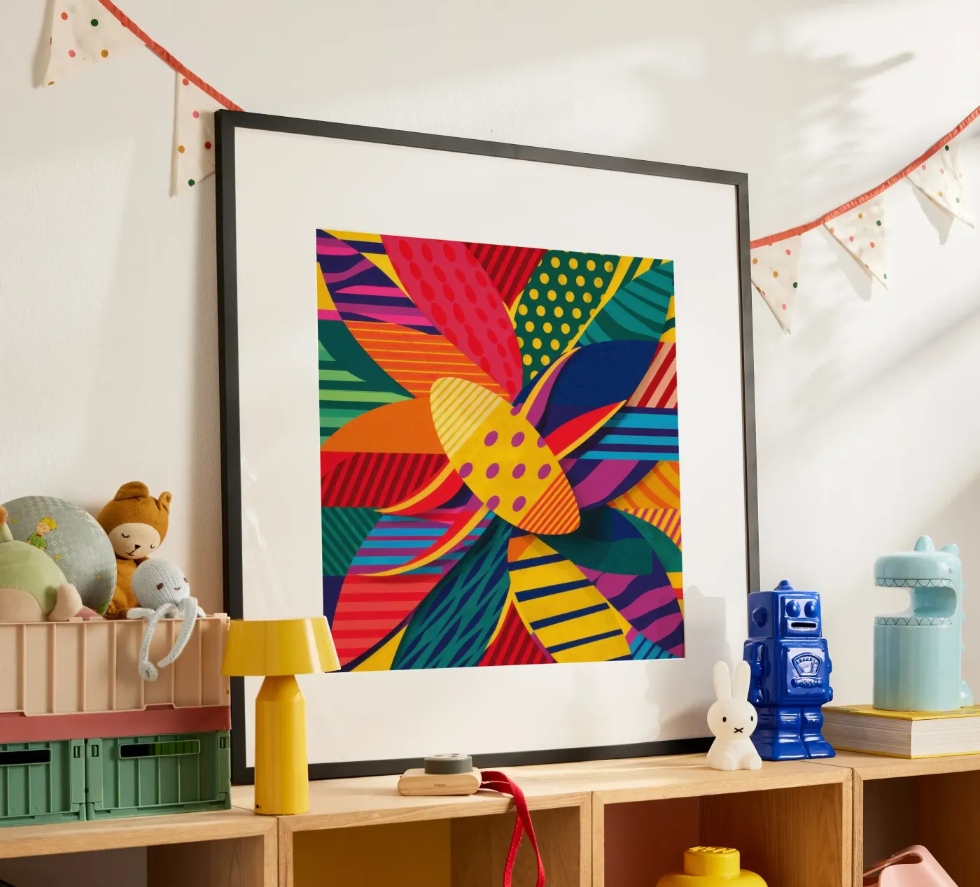 Textured Pattern Weave poster by Line Fable