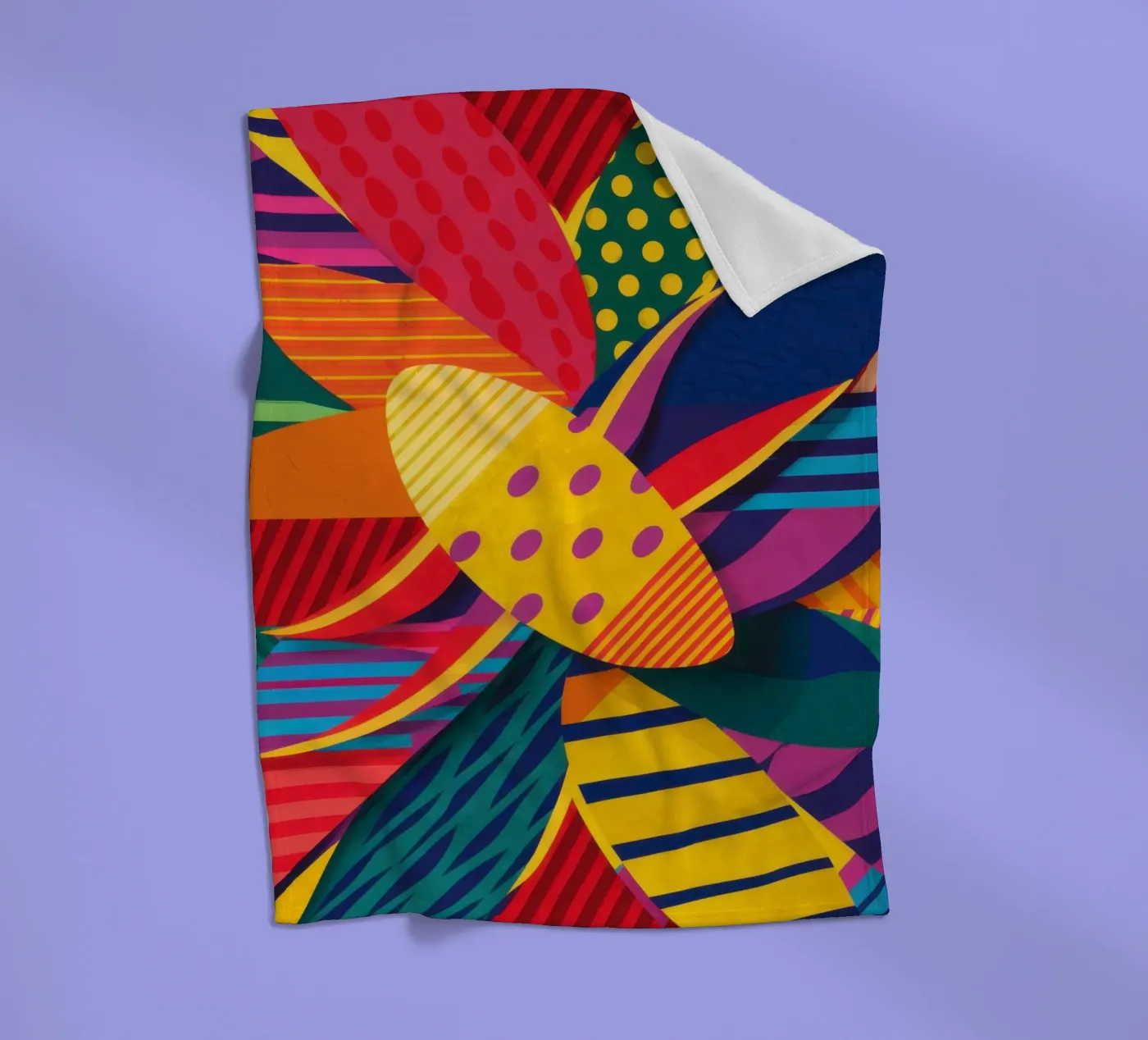Textured Pattern Weave fleece blanket by Line Fable