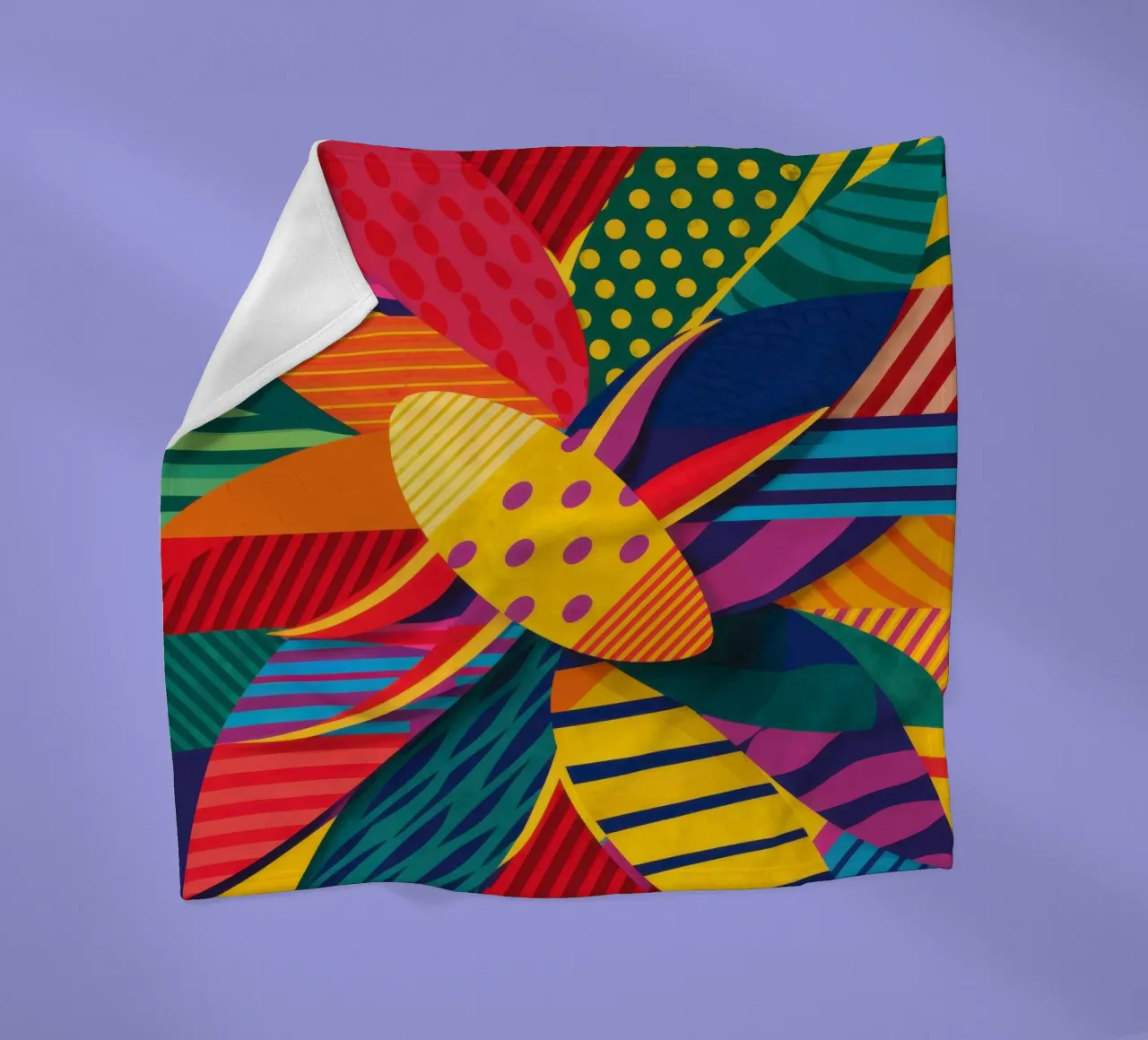 Strukturiertes Webmuster Fleecedecke von Line Fable