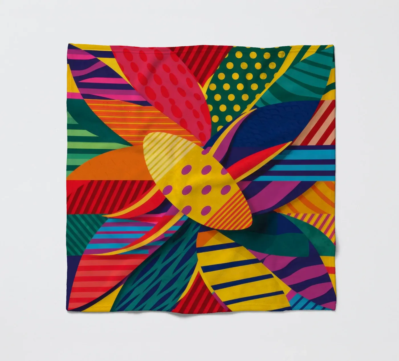 Textured Pattern Weave fleece blanket by Line Fable