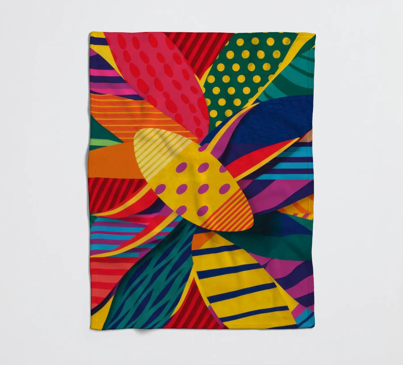 Textured Pattern Weave fleece blanket by Line Fable