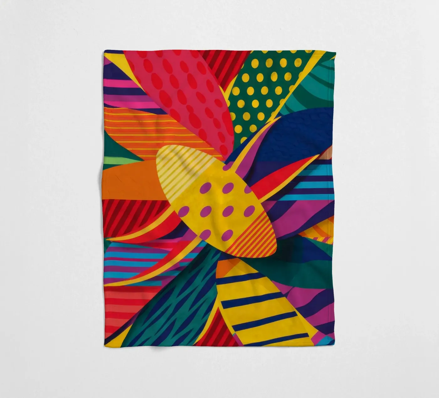Textured Pattern Weave fleece blanket by Line Fable