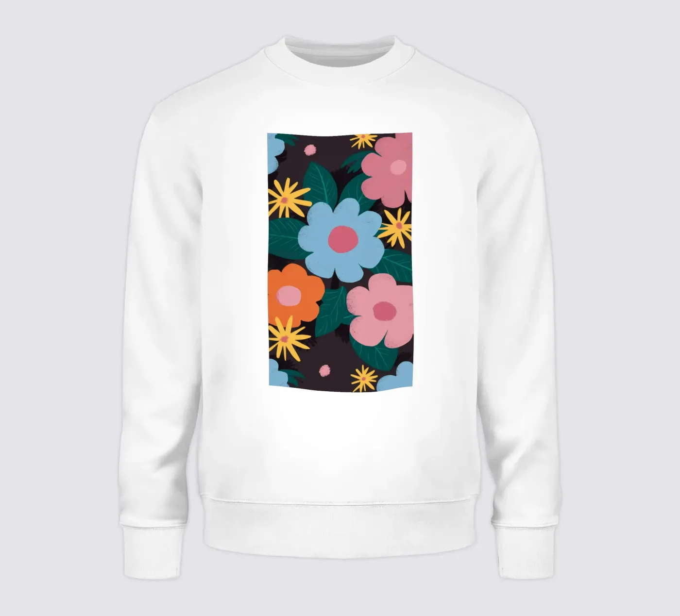 Simple Daisy Pattern sweatshirt by Obs Canvas