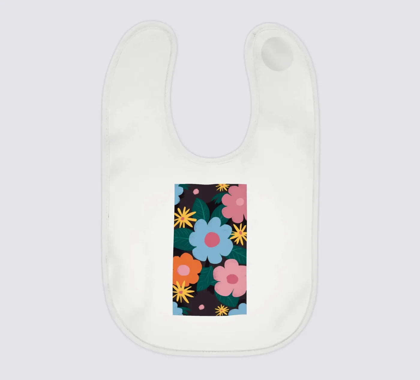 Simple Daisy Pattern Babylätzchen von Obs Canvas