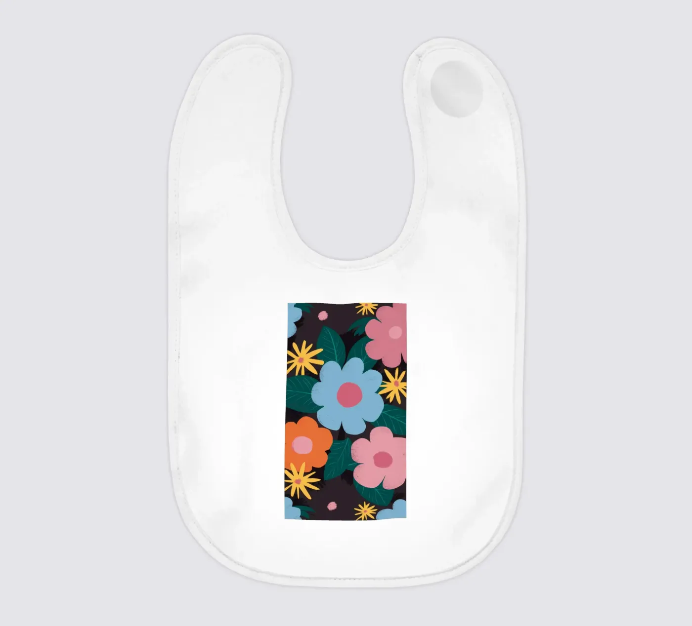 Simple Daisy Pattern Babylätzchen von Obs Canvas
