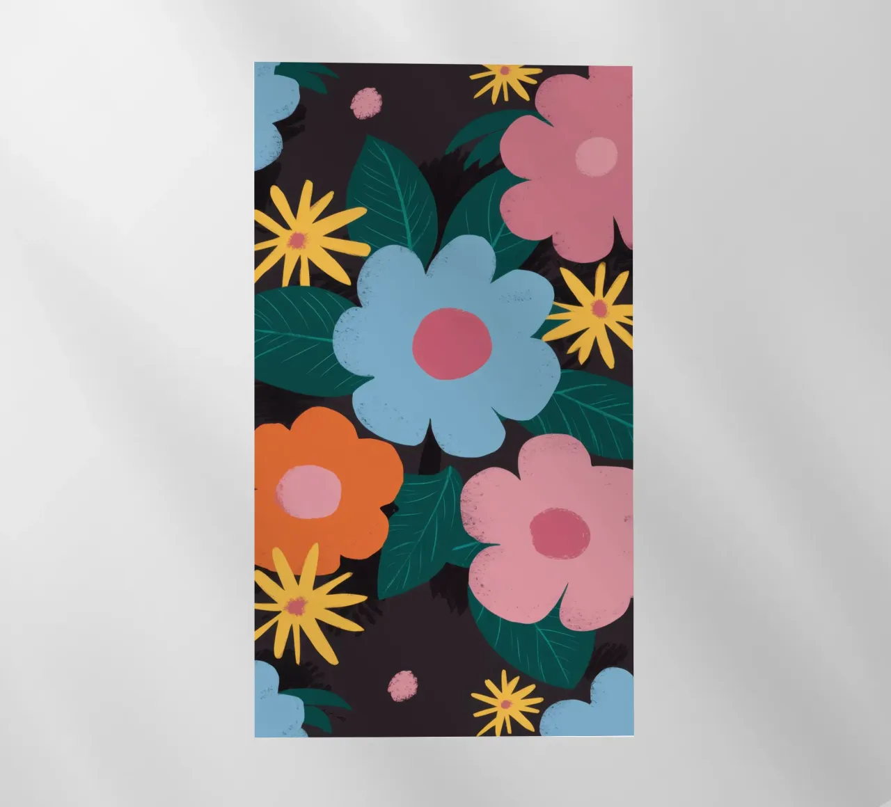 Simple Daisy Pattern pellicola backlit da Obs Canvas