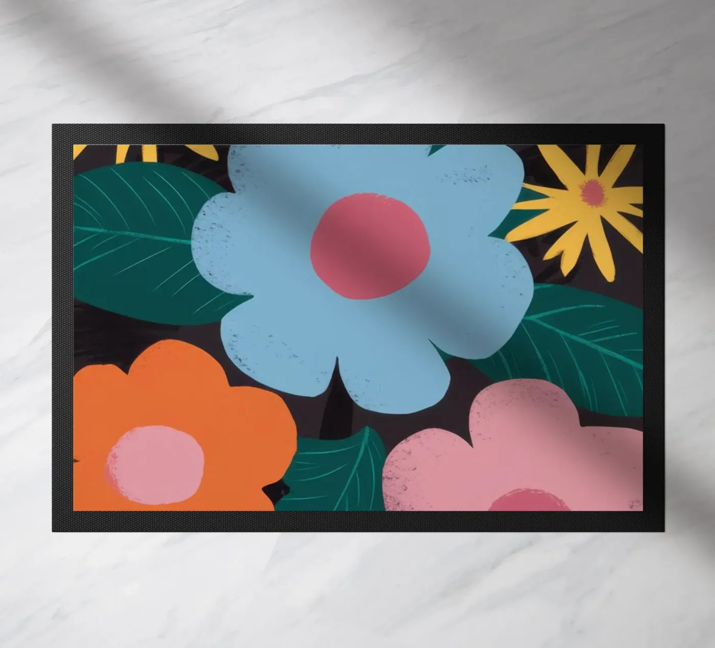 Simple Daisy Pattern paillasson de Obs Canvas