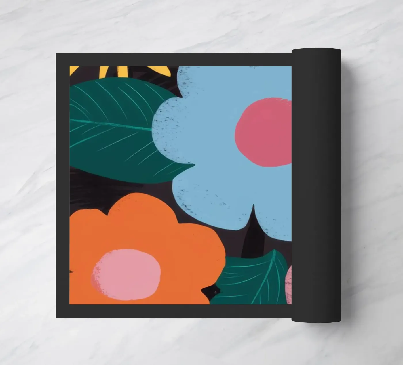 Simple Daisy Pattern paillasson de Obs Canvas