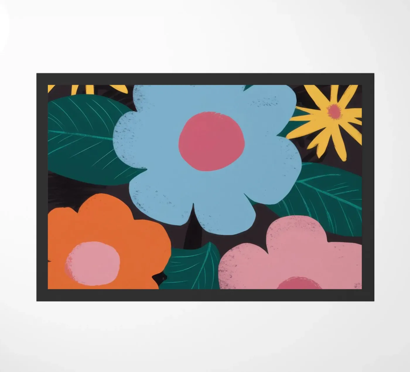 Simple Daisy Pattern paillasson de Obs Canvas