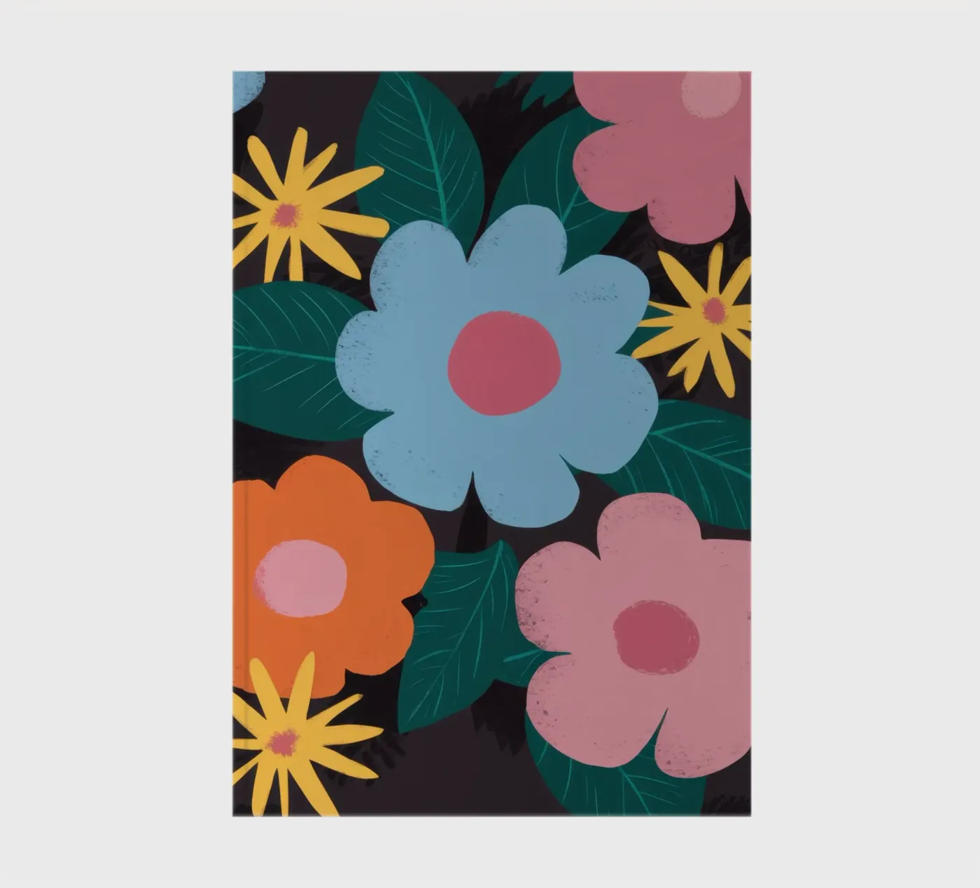 Simple Daisy Pattern notebook by Obs Canvas