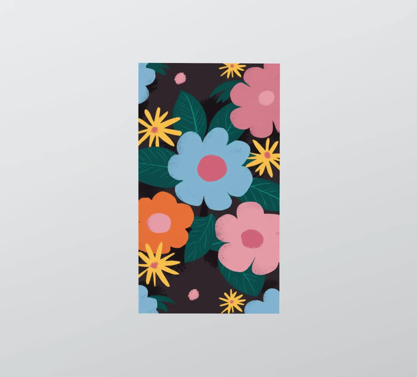 Simple Daisy Pattern sticker by Obs Canvas
